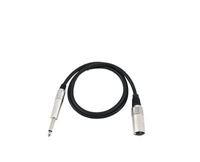 Omnitronic 3022519A XLR Adapterkabel [1x XLR-stekker 3-polig - 1x Jackplug male 6,3 mm (mono)] 0.90 m Zwart - thumbnail