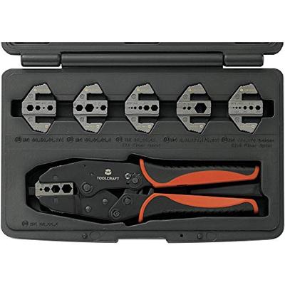 TOOLCRAFT PZ-505 818645 Krimptang 7-delig Coax-connectoren BNC, TNC, Glasvezelstekkers RG6, RG8, RG11, RG58, RG59, RG62, RG174, RG179, RG213, RG8218 TOOLCRAFT PZ-505 818645 Krimptang 7-delig Coax-connectoren BNC, TNC, Glasvezelstekkers RG6, RG8, RG11, RG58, RG59, RG62, RG174, RG179, RG213, RG8218