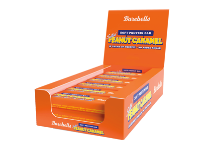 Barebells reep Soft Salted Peanut Caramel, 55 g, pak van 12 stuks