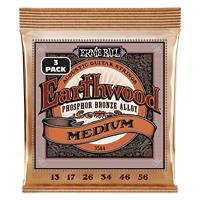 Ernie Ball 3544 Earthwood Custom Medium Phosphor Bronze 13-56 snaren voor westerngitaar (3 sets) - thumbnail
