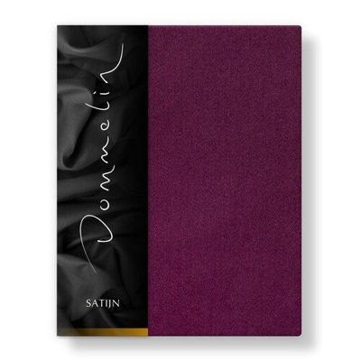 Dommelin Dommelin Laken Uni Satijn 300TC 582 Aubergine 240x270 cm