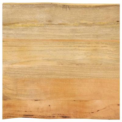 Tafelblad met natuurlijke rand 60x60x3,8 cm massief mangohout