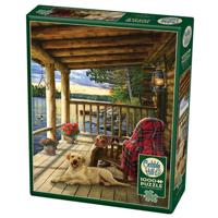Cobble Hill legpuzzel Cabin Porch karton 1000 stukjes - thumbnail