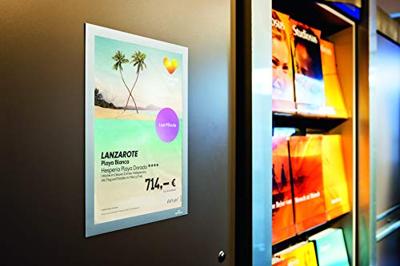 Durable Duraframe A4 zilver, in ophangbare etui