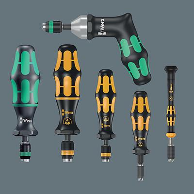 Wera 7462 Kraftform Pistoolgreep Instelbare momentschroevendraaier met standaardinstellingen met Rapidaptor snelwisselhouder, 1/4 duim, 3,0 Nm - 1 Wera 7462 Kraftform Pistoolgreep Instelbare momentschroevendraaier met standaardinstellingen met Rapidaptor snelwisselhouder, 1/4 duim, 3,0 Nm - 1