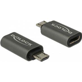 Delock USB 2.0 Adapter [1x Micro-USB 2.0 B stekker - 1x USB-C 3.1 bus] 65927 0 mm