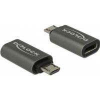 Delock USB 2.0 Adapter [1x Micro-USB 2.0 B stekker - 1x USB-C 3.1 bus] 65927 - thumbnail