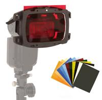 Lastolite Strobo gelstarterset met opzetstuk voor flitser - thumbnail