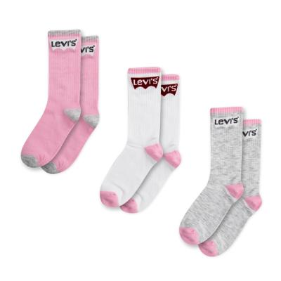 Set van 3 paar LEVI'S Batwing regular cut sokken rozen