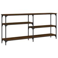 Wandtafel 160x29x75 cm bewerkt hout bruin eikenkleur - thumbnail