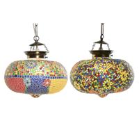 Plafondlamp DKD Home Decor 32 x 32 x 26 cm Kristal Multicolour 25 W (2 Stuks) - thumbnail
