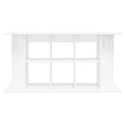 Aquariumstandaard 120x40x60 cm bewerkt hout hoogglans wit - thumbnail