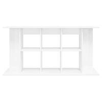 Aquariumstandaard 120x40x60 cm bewerkt hout hoogglans wit - thumbnail