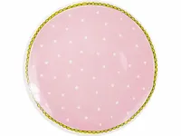 Blond Amsterdam dinerbord aardewerk stip 26x3cm roze - thumbnail