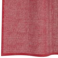 Gordijnen voile met roedezakken 2 st wijnrood - thumbnail