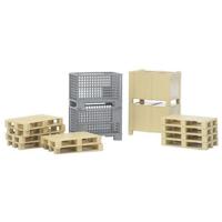 Bruder logistiek set 14 delig - thumbnail