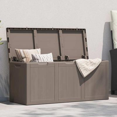 Tuinbox 270 L PP rattan bruin