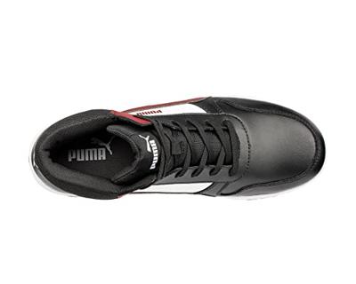 Puma werkschoenen Frontcourt S3L hoog zwart/rood/wit maat 40 - thumbnail