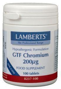Lamberts GTF Chroom 200mcg Tabletten Lamberts GTF Chroom 200mcg Tabletten