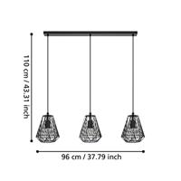 Eglo Zwarte eettafellampStype - 43693 - thumbnail