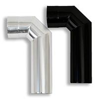 Harvia | Hoekstuk Kachelpijp 90° - Ø115 mm RVS - thumbnail