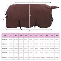 VidaXL Paardendeken volledig donkerbruin polyester - thumbnail