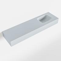 MONDIAZ LEX Clay vrijhangende solid surface wastafel 110cm. Positie wasbak rechts - thumbnail