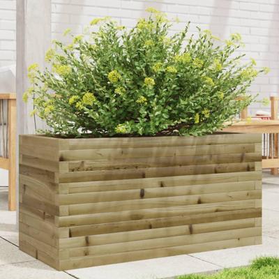 VidaXL Plantenbak 90x40x45,5 cm geïmpregneerd grenenhout VidaXL Plantenbak 90x40x45,5 cm geïmpregneerd grenenhout