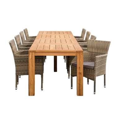 Le Sud tuinset stapelstoel Verona Antibes - 9-delig