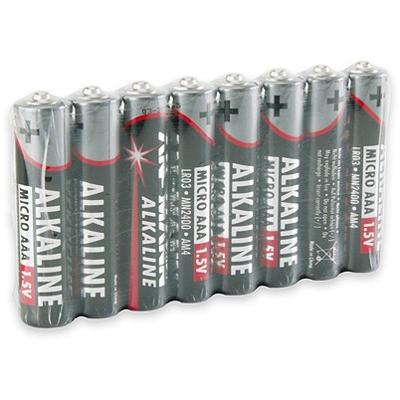 Ansmann alkaline batterij micro aaa / lr03 8 pcs. krimpfolie