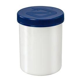 Zalfflacon wit/blauw met dop 170ml