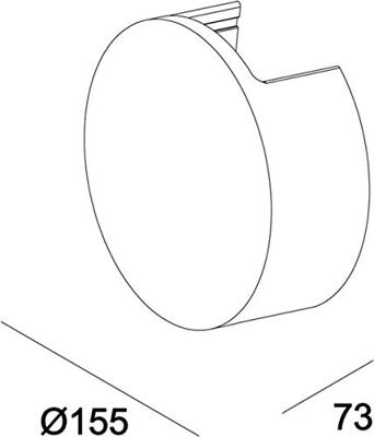 Deko Light Lupe II 341181 LED-wandlamp LED vast ingebouwd Energielabel: G (A - G) 6.2 W LED Grijs