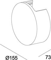 Deko Light Lupe II 341181 LED-wandlamp LED vast ingebouwd Energielabel: G (A - G) 6.2 W LED Grijs - thumbnail