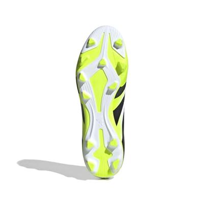 adidas Predator Club Gras / Kunstgras Voetbalschoenen (MG) Wit Zwart Neongeel