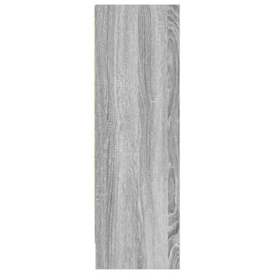 Boekenkast 80x24x76 cm bewerkt hout grijs sonoma eikenkleurig
