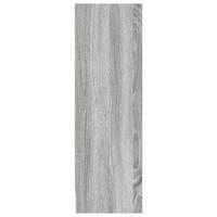 Boekenkast 80x24x76 cm bewerkt hout grijs sonoma eikenkleurig - thumbnail