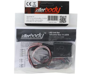Killerbody led licht set inclusief controllerbox - 13 LEDs (3mm: 9 Leds, 5mm: 4 Leds) Killerbody led licht set inclusief controllerbox - 13 LEDs (3mm: 9 Leds, 5mm: 4 Leds)