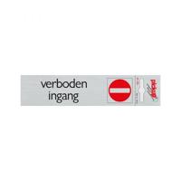 Bord Alulook Verboden ingang - 165x44 mm zelfklevend. - thumbnail