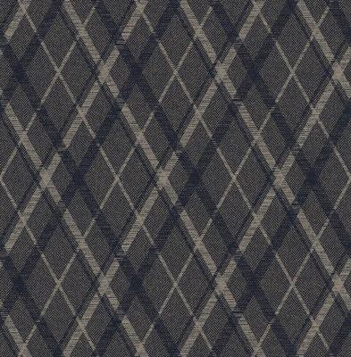 Dutch Wallcoverings Sauvage Ruit - Zwart