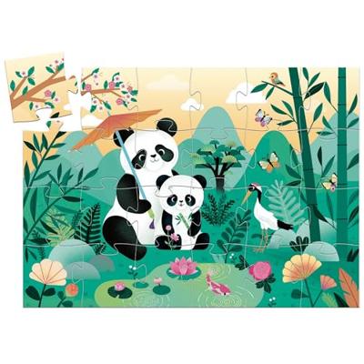 24 delige puzzel Leo panda DJECO wit