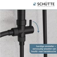SCHÜTTE hoofddoucheset mallorca matzwart - thumbnail
