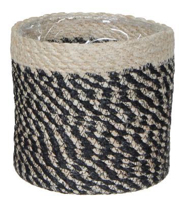 Mica mand bonaparte zwart 14 cm | 18 stuks Mica mand bonaparte zwart 14 cm | 18 stuks