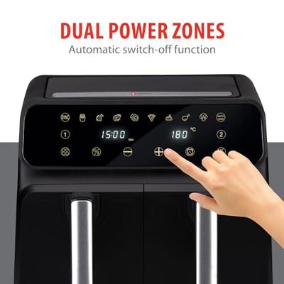 Alpina Switzerland 871125224012 Airfryer 8 l 1700 W Anti-aanbaklaag, Met display, Timerfunctie Zwart