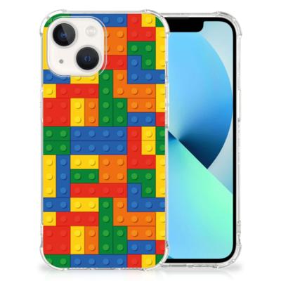 iPhone 13 Doorzichtige Silicone Hoesje Blokken iPhone 13 Doorzichtige Silicone Hoesje Blokken