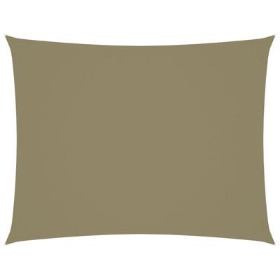VidaXL Zonnescherm rechthoekig 5x6 m oxford stof beige