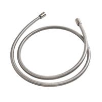 Hotbath Archie Doucheslang Geribbeld Met Transparante Kunststof Mantel 150 cm RVS 316 AR015IX - thumbnail