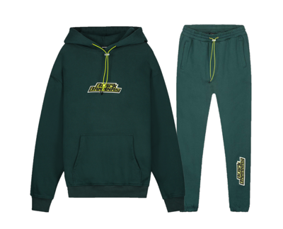 Black Bananas Game Over Trainingspak Senior Dark Green/Lime - Maat XL - Kleur: Groen | Soccerfanshop