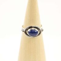 Zilveren Ring Mt.7/55 met Lapis Lazulli uit Nepal - thumbnail