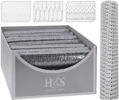 Tafelloper Mesh 28x200cm Zilver Tafelloper Mesh 28x200cm Zilver