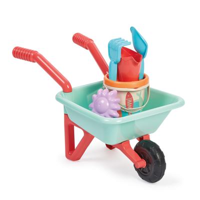 Ecoiffier kruiwagen met accessoires - 7dlg.